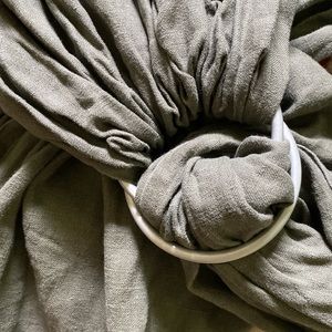 Sakura Bloom Ring Sling - Olive Green Linen